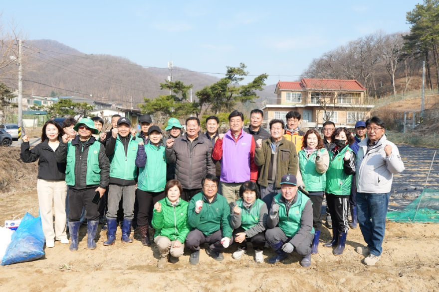 광주시 광남1동 새마을회, 개나리 식재·사랑의 감자 심기 실시.jpg