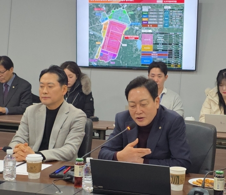 국민의힘 김선교 경기도당위원장, 용인 반도체 클러스터 현장 점검