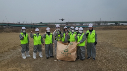 고양시, 장항습지서 겨울철새 먹이 65,000kg 공급