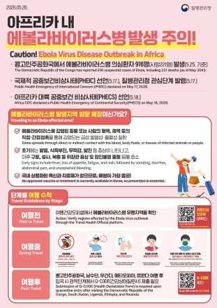 양평군, 해외 에볼라바이러스병 유행에 따른 해외여행 주의 당부