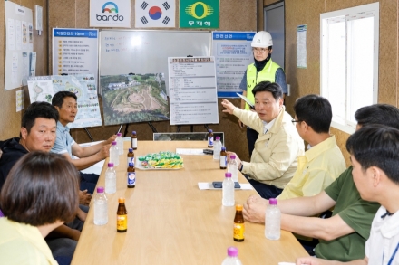 이천시, 소고리 도시생태축 복원사업 공정 중간 점검 실시