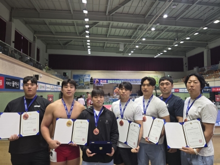 광주시청 씨름팀, 전국장사씨름대회 개인전 우승·단체전 3위
